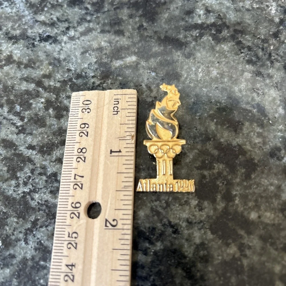 Atlanta 1996 Olympic Pin 100 Gold Sport‎ Games Jewelry